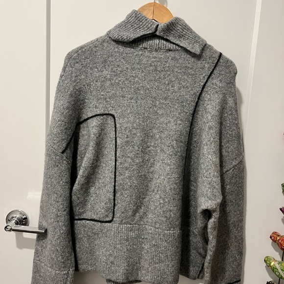 Zara Grey Turtleneck, Size Medium, NWT - Picture 8 of 10